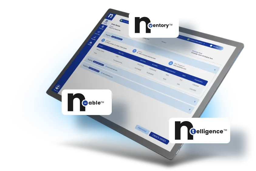 Group of three AI marketing software: Nable, Nventory, Ntelligence